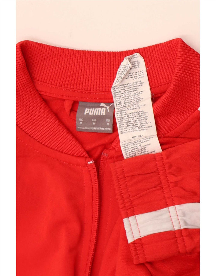 Ανδρική φόρμα Puma Μπουφάν μεσαίου κόκκινου χρώματος πολυεστέρας