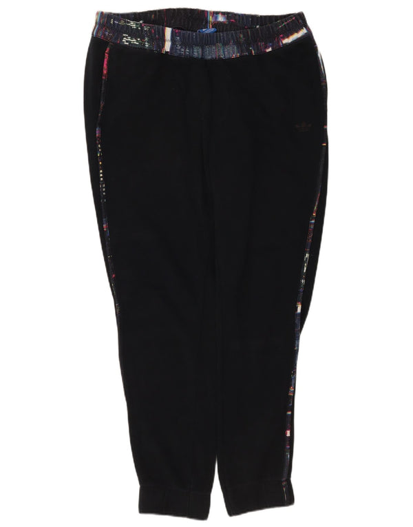 Γυναικεία αθλητική φόρμα Adidas Παντελόνι Joggers UK 16 Large μαύρο βαμβακερό