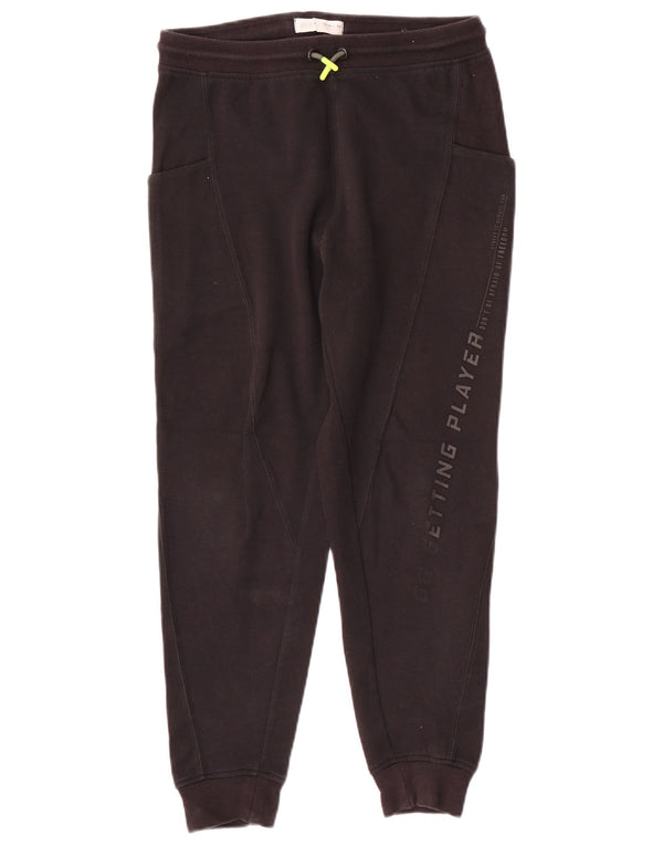 ZARA Boys Graphic αθλητική φόρμα παντελόνι Joggers 13-14 ετών Μαύρο βαμβακερό
