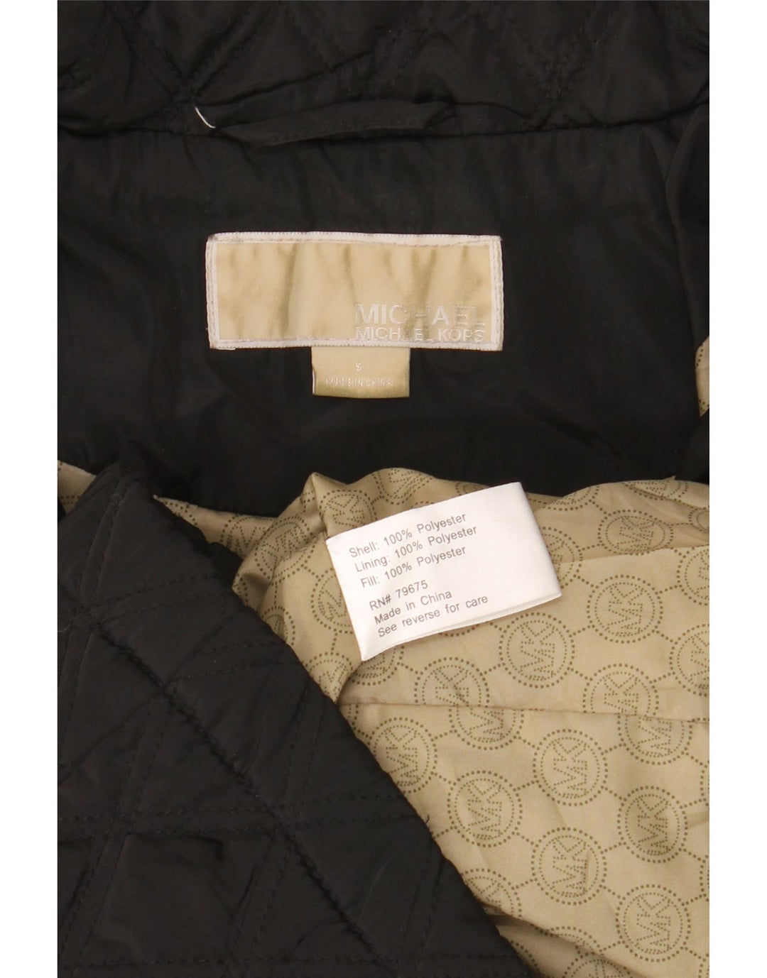 Michael Kors Γυναικείο Καπιτονέ μπουφάν με κουκούλα UK 10 Small Black