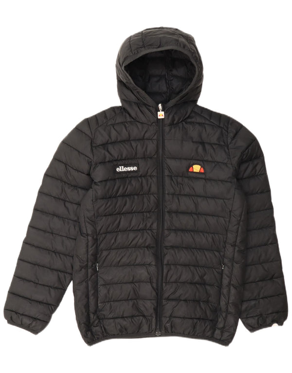 Μπουφάν Ellesse Boys Hooded Podded Jacket 12-13 Years Black Polyester