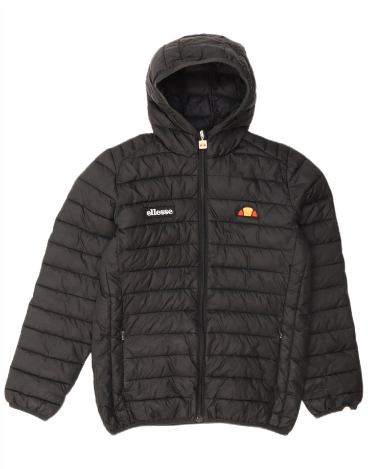 Μπουφάν Ellesse Boys Hooded Podded Jacket 12-13 Years Black Polyester