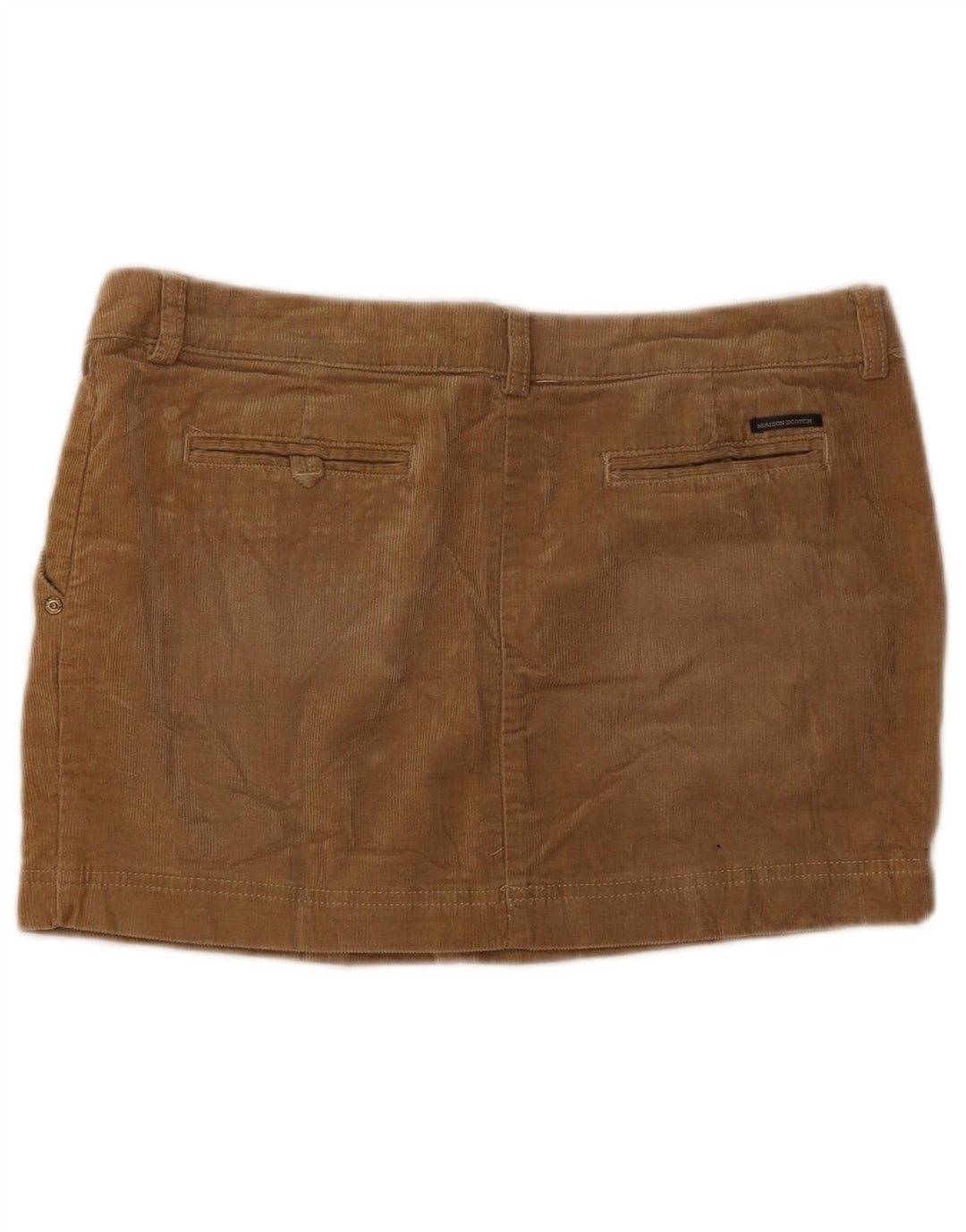 Maison Scotch Γυναικεία Κοτλέ Μίνι Φούστα W34 Μεγάλο Καφέ