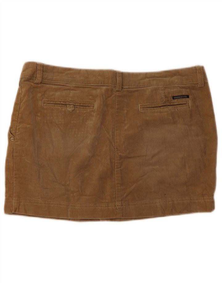 Maison Scotch Γυναικεία Κοτλέ Μίνι Φούστα W34 Μεγάλο Καφέ