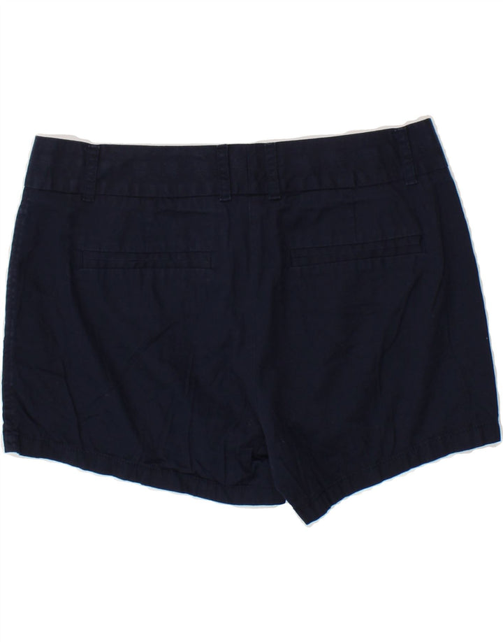 J. CREW Womens Hot Pants US 4 Small W25 Navy Blue Cotton Vintage J. Crew and Second-Hand J. Crew from Messina Hembry 