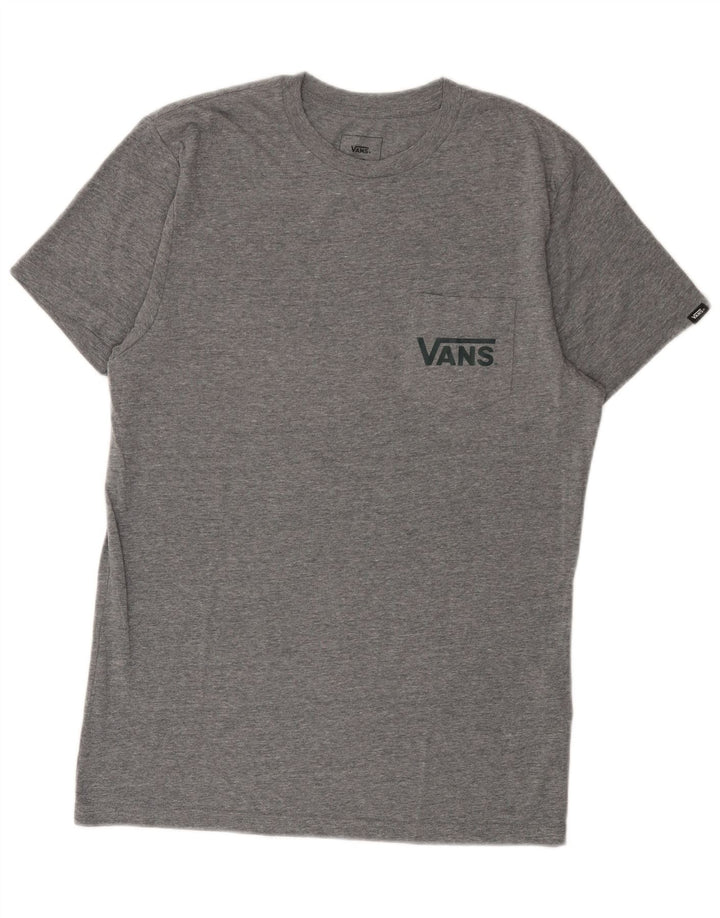 Ανδρικό αντρικό γραφικό μπλουζάκι Vans Τοπ μεσαίου γκρι βαμβακερό
