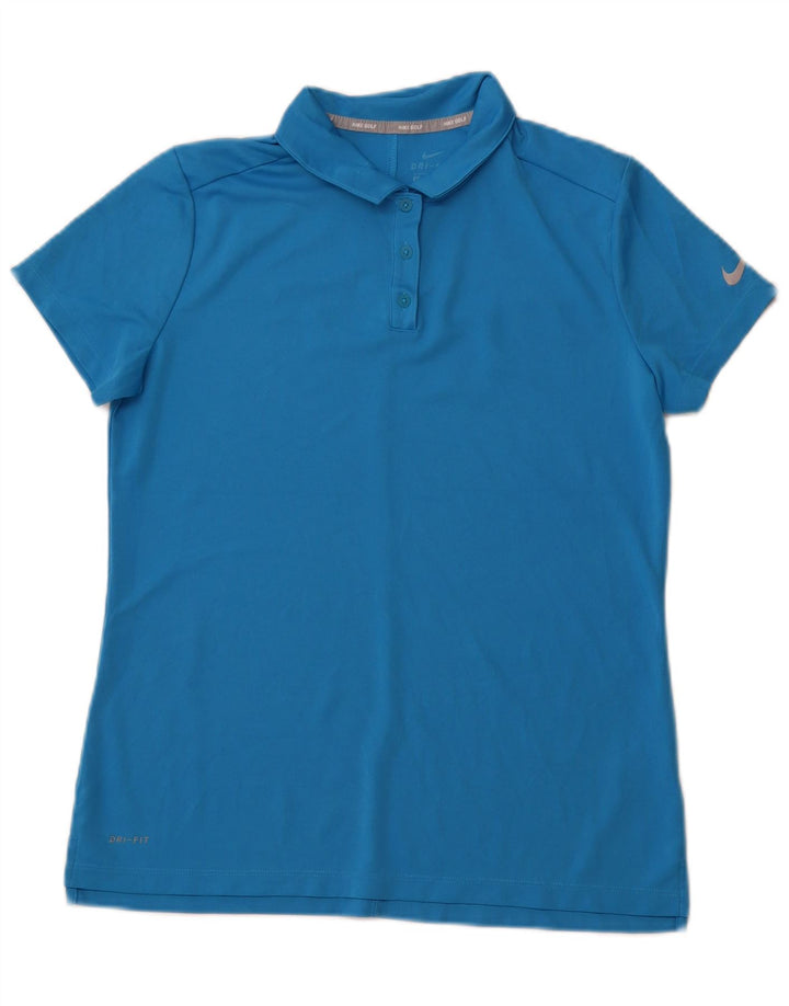 Γυναικείο μπλουζάκι NIKE Dri Fit Polo UK 16 Large Blue Polyester
