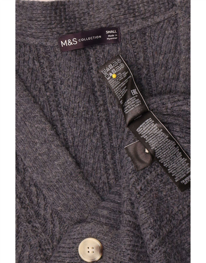 Marks & Spencer Γυναικεία ζακέτα υπερμεγέθη πουλόβερ UK 10 Small Grey