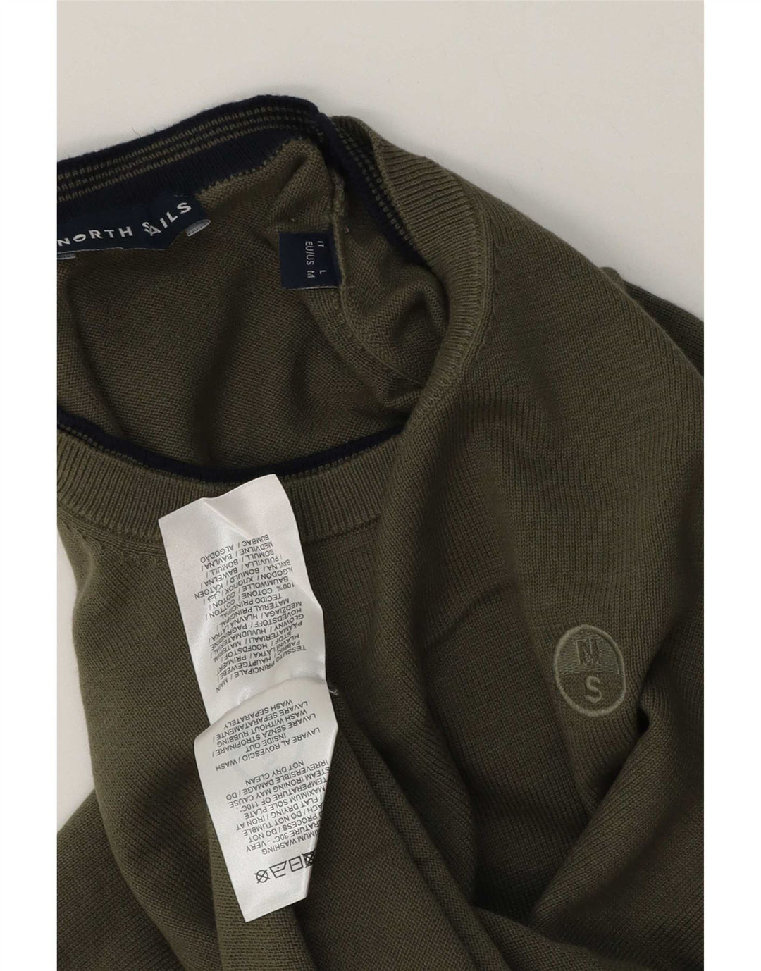 Ανδρικό πουλόβερ North Sails Crew Neck Jumper Μεσαίο βαμβακερό χακί