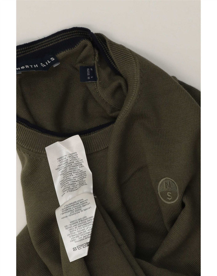 Ανδρικό πουλόβερ North Sails Crew Neck Jumper Μεσαίο βαμβακερό χακί