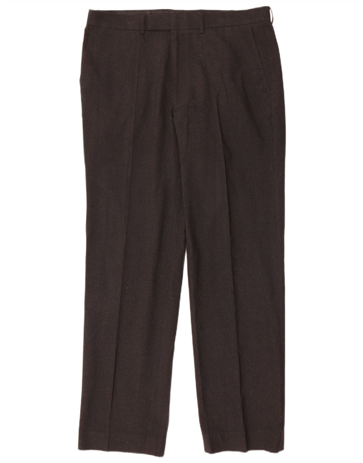 Ανδρικό ίσιο παντελόνι Marks & Spencer W36 L33 Grey Polyester