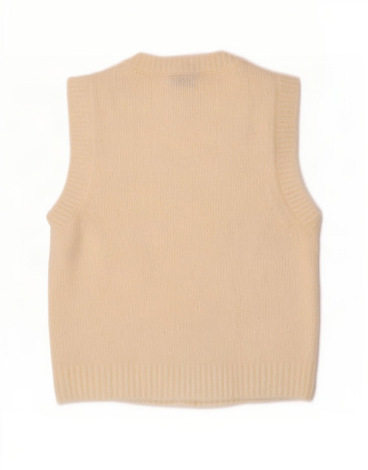 Zara Γυναικείο Γιλέκο Tank Top UK 12 Medium Off White Polyester
