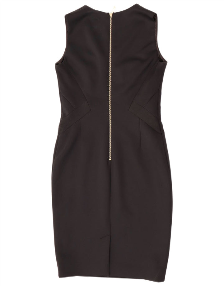Ted Baker Γυναικείο Αμάνικο Φόρεμα Bodycon Μέγεθος 3 Μεσαίο Μαύρο Πολυεστέρας
