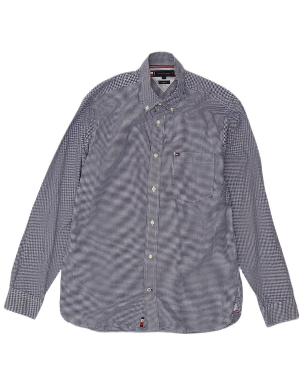 Ανδρικό πουκάμισο Tommy Hilfiger Large Blue Gingham Cotton