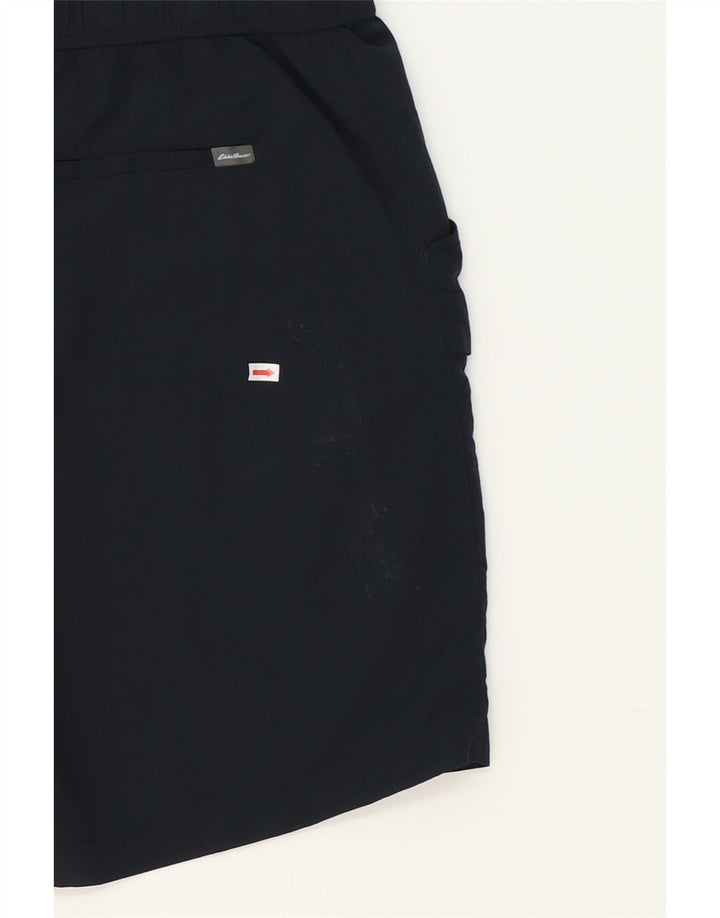 EDDIE BAUER Mens Cargo Shorts 2XL W44 Navy Blue Nylon Vintage Eddie Bauer and Second-Hand Eddie Bauer from Messina Hembry 