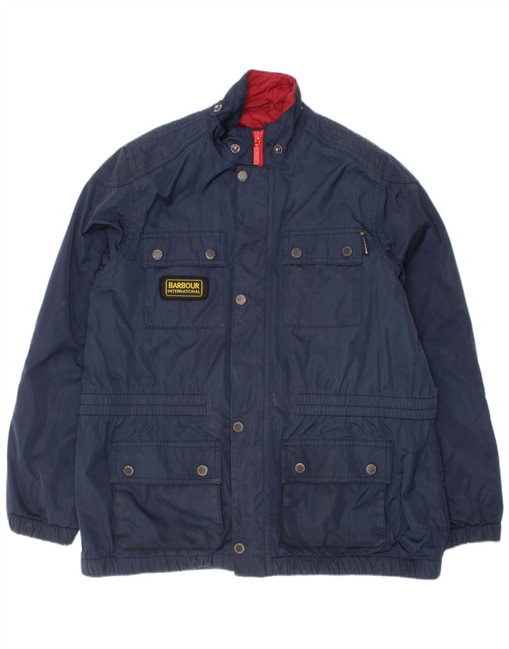 Μπουφάν Barbour Boys Utility 10-11 Years Large Blue Polyamide