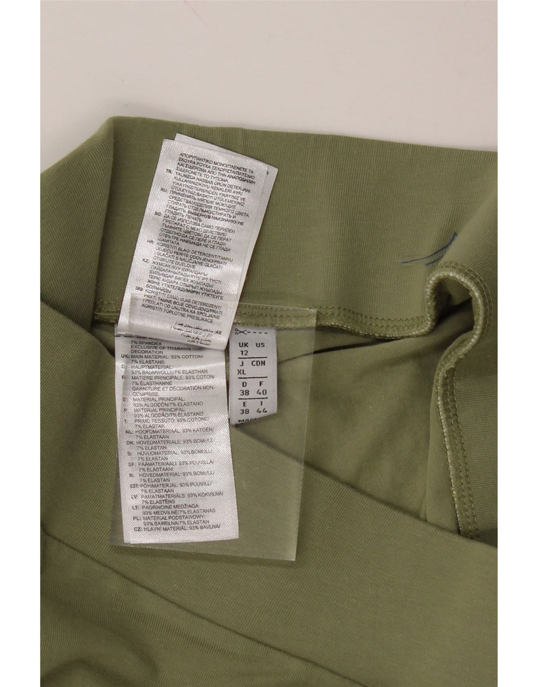 ADIDAS Womens Leggings UK 12 Medium Green Cotton Vintage Adidas and Second-Hand Adidas from Messina Hembry 
