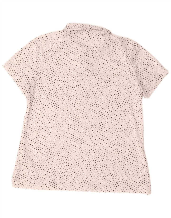 Γυναικείο μπλουζάκι πόλο Nike Dri Fit UK 16 Large White Spotted Polyester