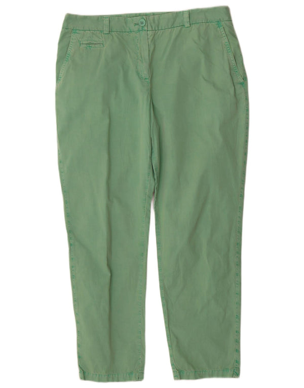 Marks & Spencer Γυναικείο παντελόνι Chino UK 14 Large W34 L27 Πράσινο βαμβακερό