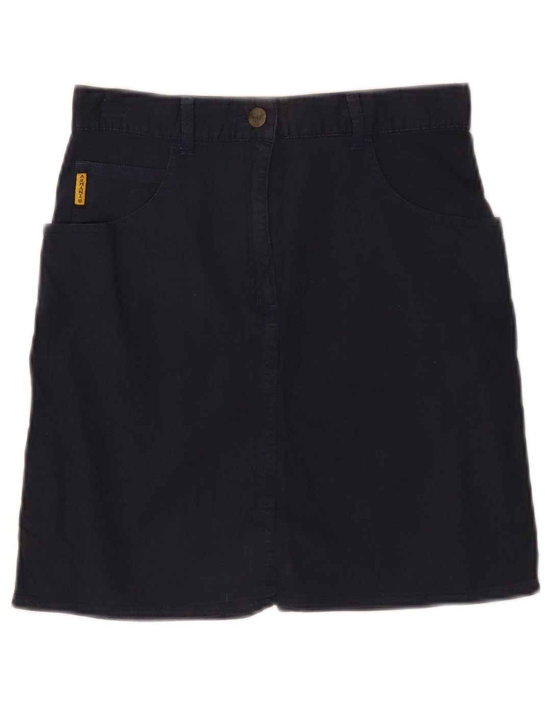 GIORGIO ARMANI Κορίτσια Pencil Φούστα 11-12 ετών W26 Navy Blue Cotton