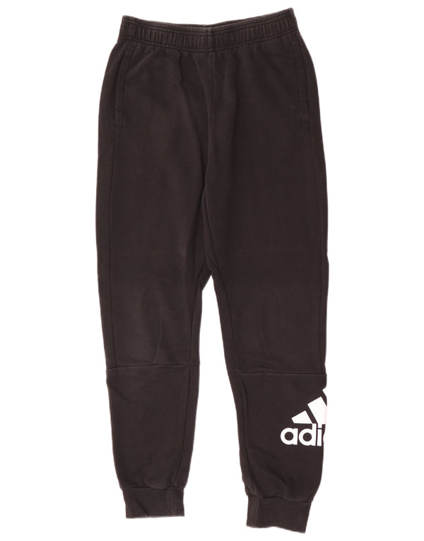 Adidas Boys Graphic αθλητική φόρμα παντελόνι Joggers 13-14 ετών μαύρο βαμβακερό