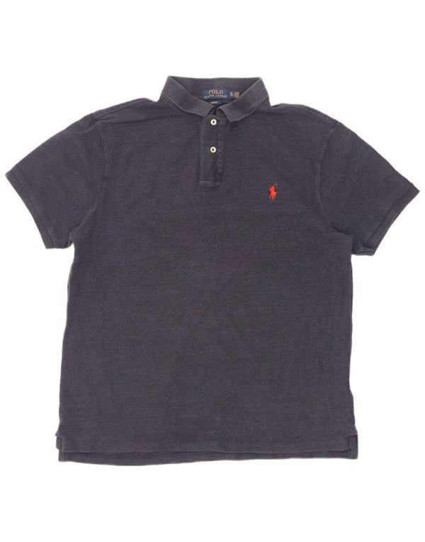 Polo Ralph Lauren Ανδρικό πουκάμισο Polo Slim Fit XL Navy Blue βαμβακερό