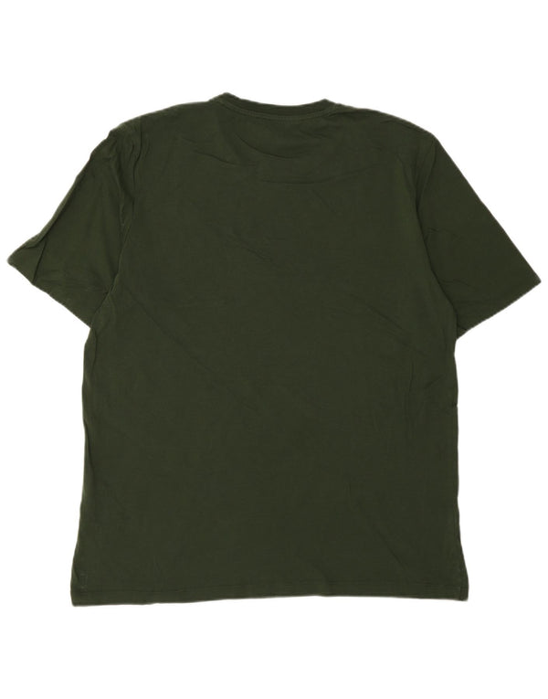 Jack & Jones Ανδρικό γραφικό T-Shirt Top μεγάλο πράσινο βαμβακερό
