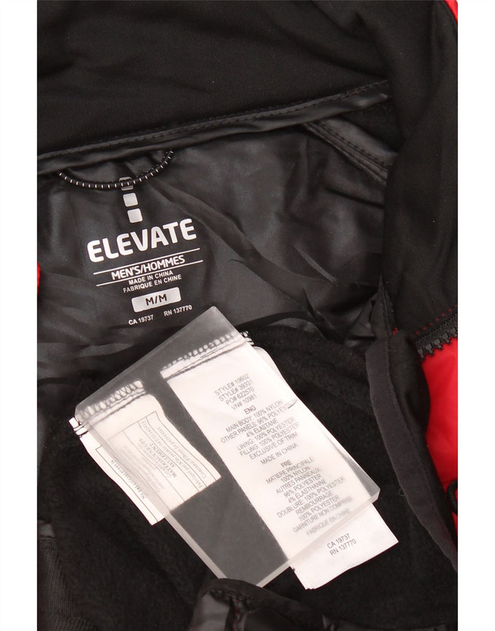 Ανδρικό μπουφάν μπουφάν με φερμουάρ Elevate UK 38 Medium Red Colorblock Nylon