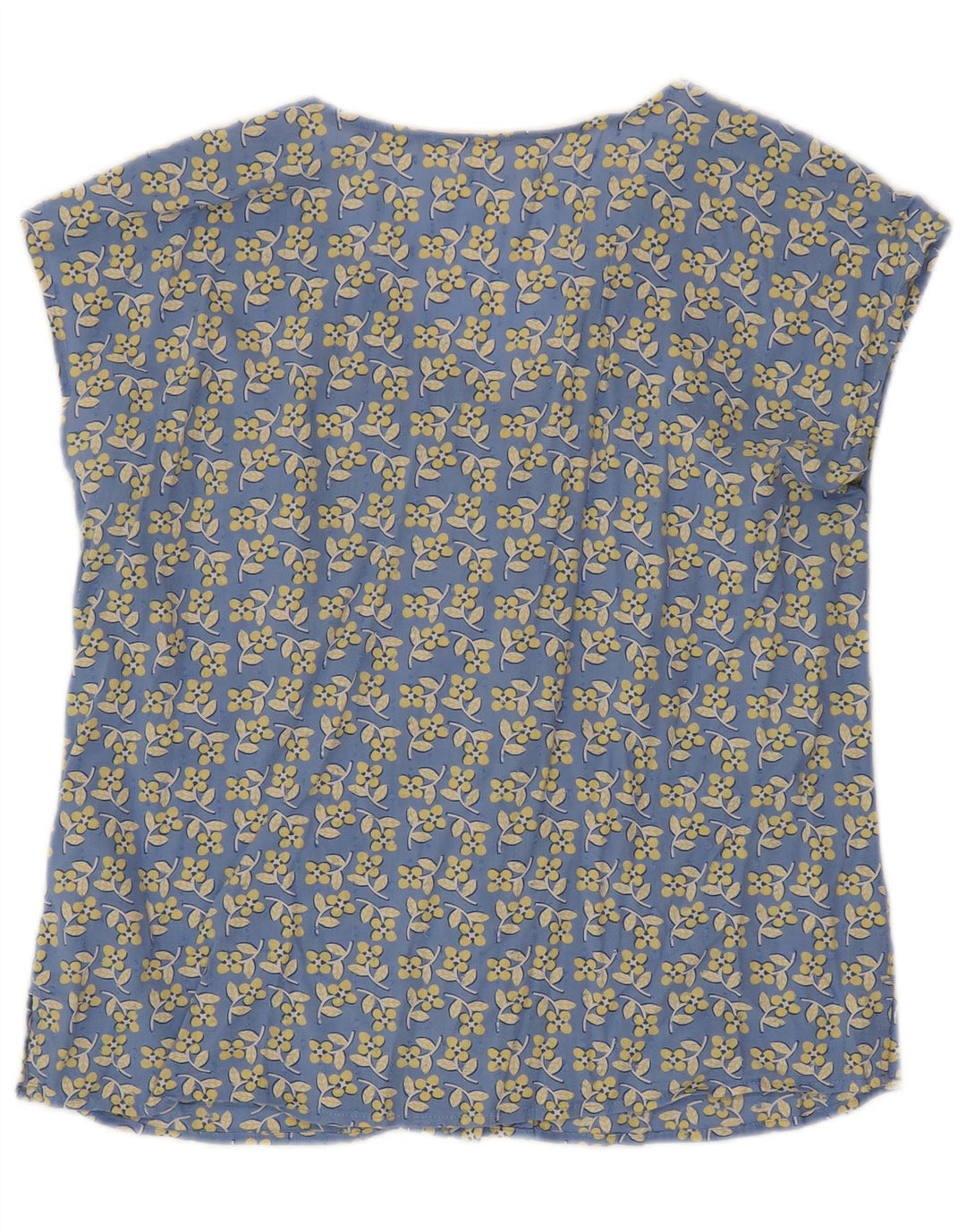 White Stuff Γυναικεία κοντομάνικη μπλούζα Top UK 12 Medium Blue Floral