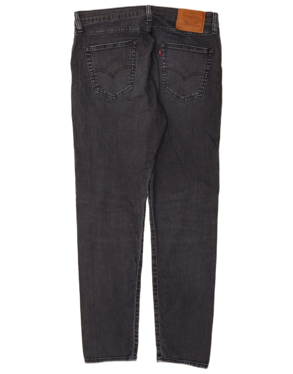 Levi's Mens 512 Distressed Slim Tapered Jeans W34 L32 Γκρι βαμβακερό