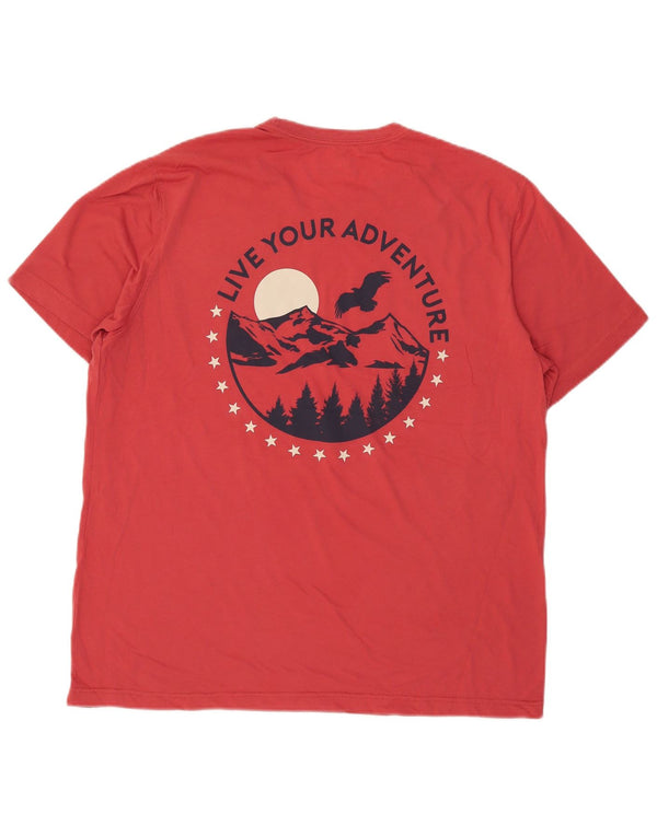Eddie Bauer Ανδρικό γραφικό T-Shirt Top XL Red