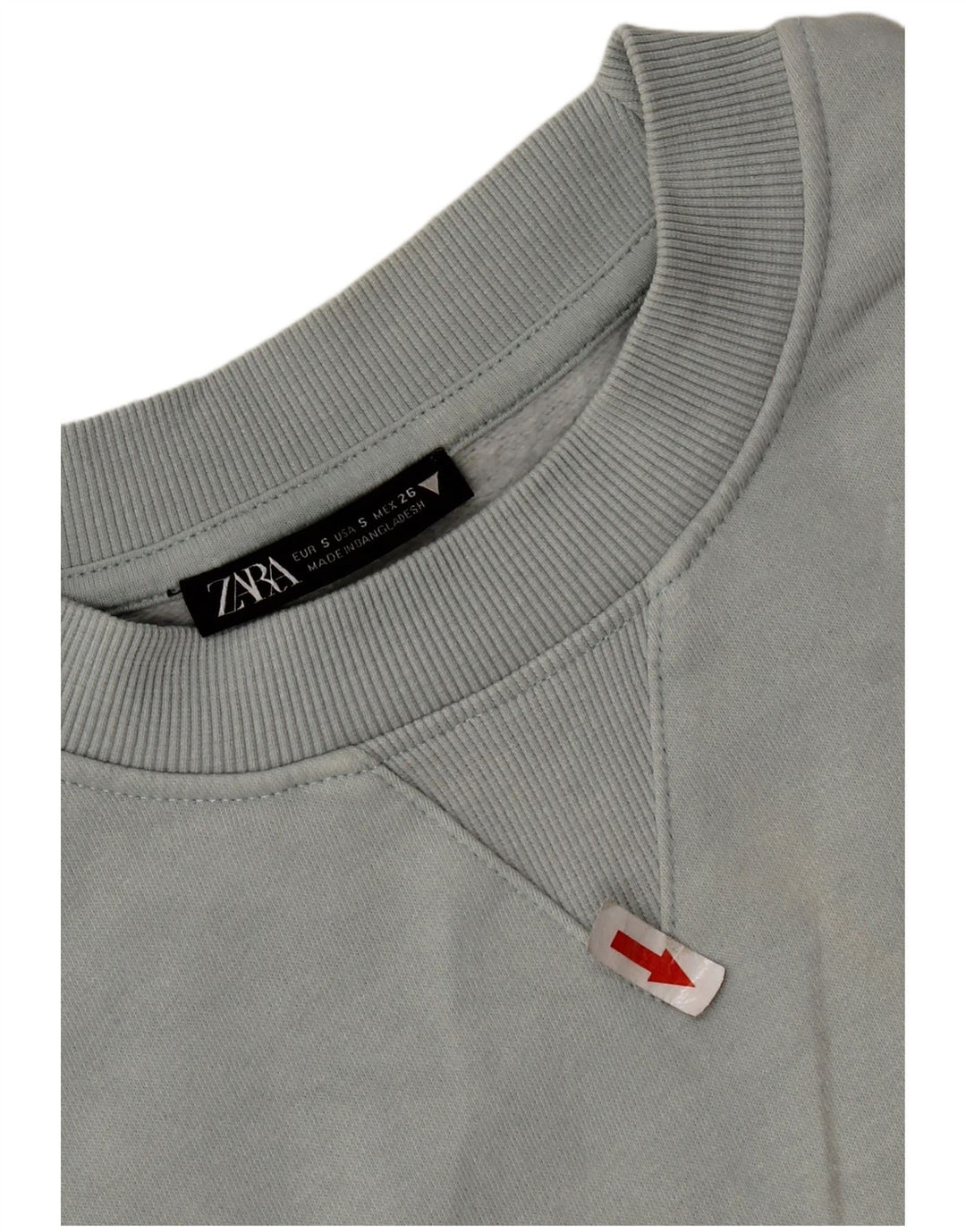 Zara Γυναικείο Φούτερ μεγάλου μεγέθους Jumper UK 10 Small Grey Cotton