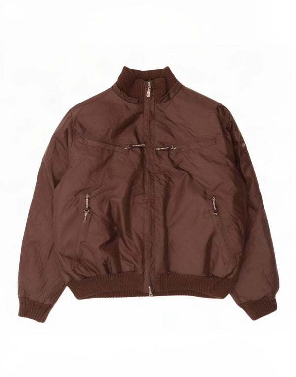 Vintage Ανδρικό μπουφάν με επένδυση UK 42 XL καφέ πολυεστέρας