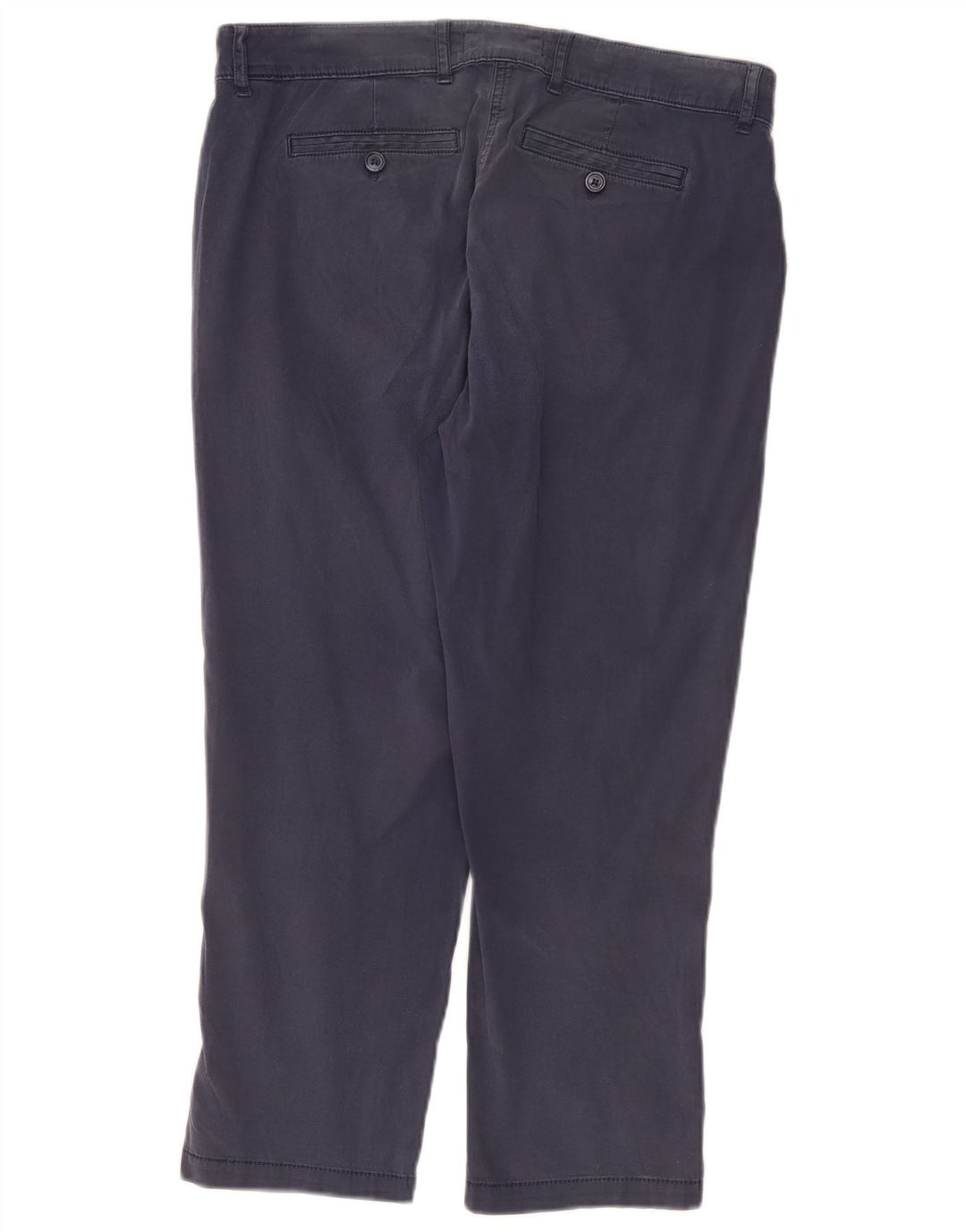Marks & Spencer Γυναικείο Cropped Παντελόνι UK 12 Medium W32 L24 Navy Blue