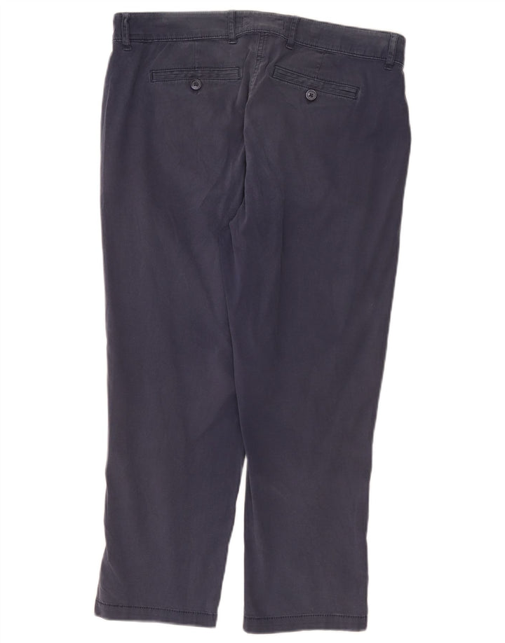Marks & Spencer Γυναικείο Cropped Παντελόνι UK 12 Medium W32 L24 Navy Blue