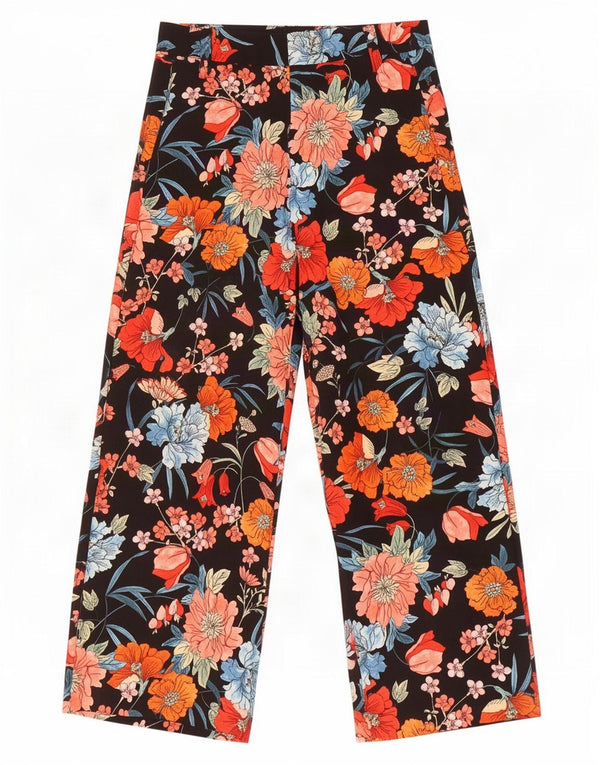 Zara Γυναικείο Παντελόνι Harem Large W30 L25 Πολύχρωμο Floral Πολυεστέρας