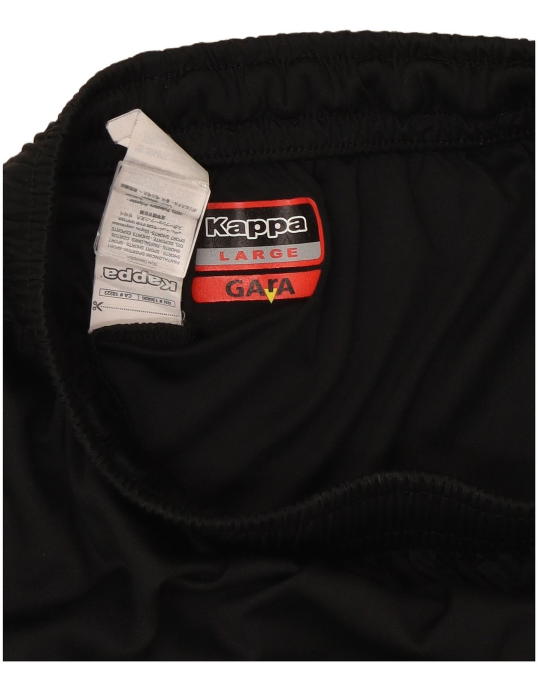 Kappa Boys Gara Graphic Sport σορτς 11-12 ετών μεγάλο μαύρο πολυεστέρα