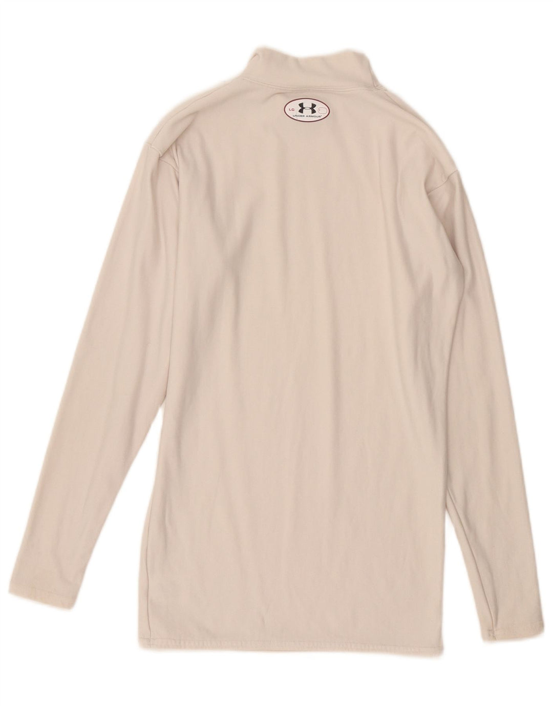 Under Armour Γυναικείο Cold Gear Top Μακρύ μανίκι μεγάλο σε ανοιχτό λευκό νάιλον