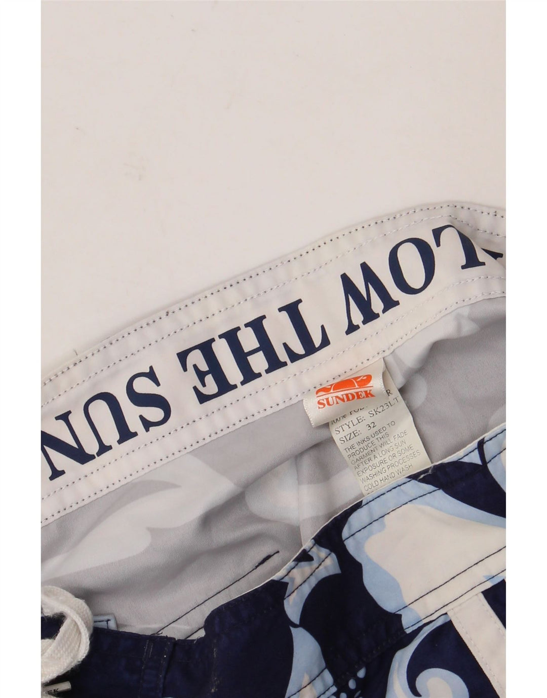 Ανδρικό σορτς κολύμβησης Sundek W32 Medium Navy Blue Floral Polyester