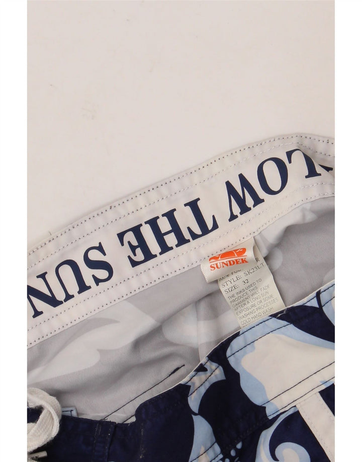 Ανδρικό σορτς κολύμβησης Sundek W32 Medium Navy Blue Floral Polyester