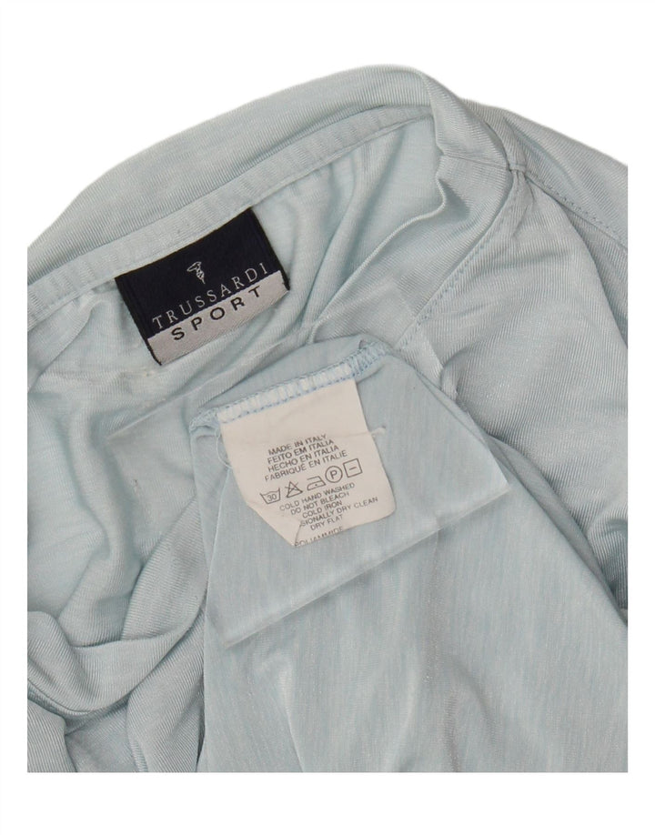 TRUSSARDI Ανδρικό T-Shirt Top Medium Blue Polyamide