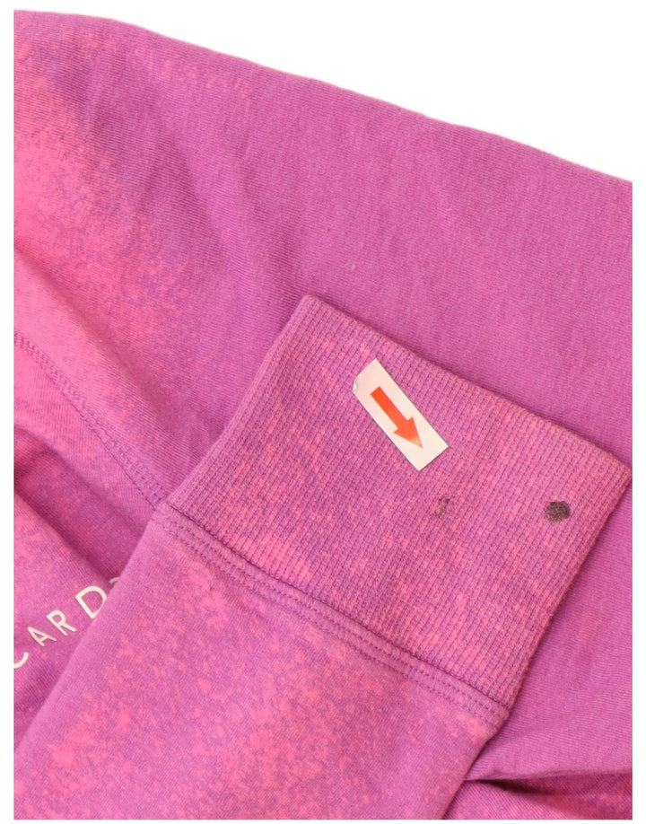 Γυναικείο γραφικό φούτερ Reebok Jumper UK 10 Small Pink Tie Dye Polyester