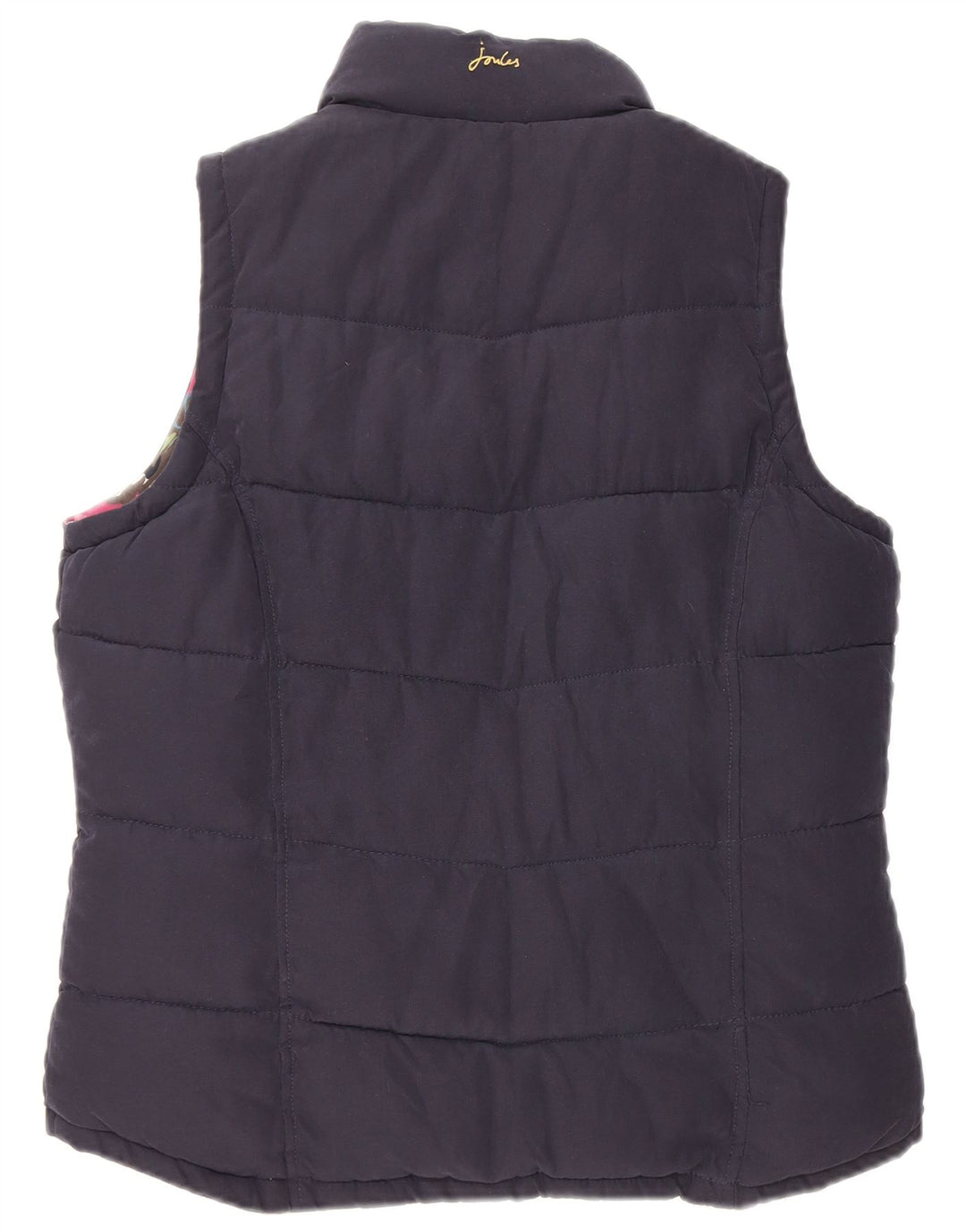 JOULES Γυναικείο padded Gilet UK 12 Medium Navy Blue Polyester
