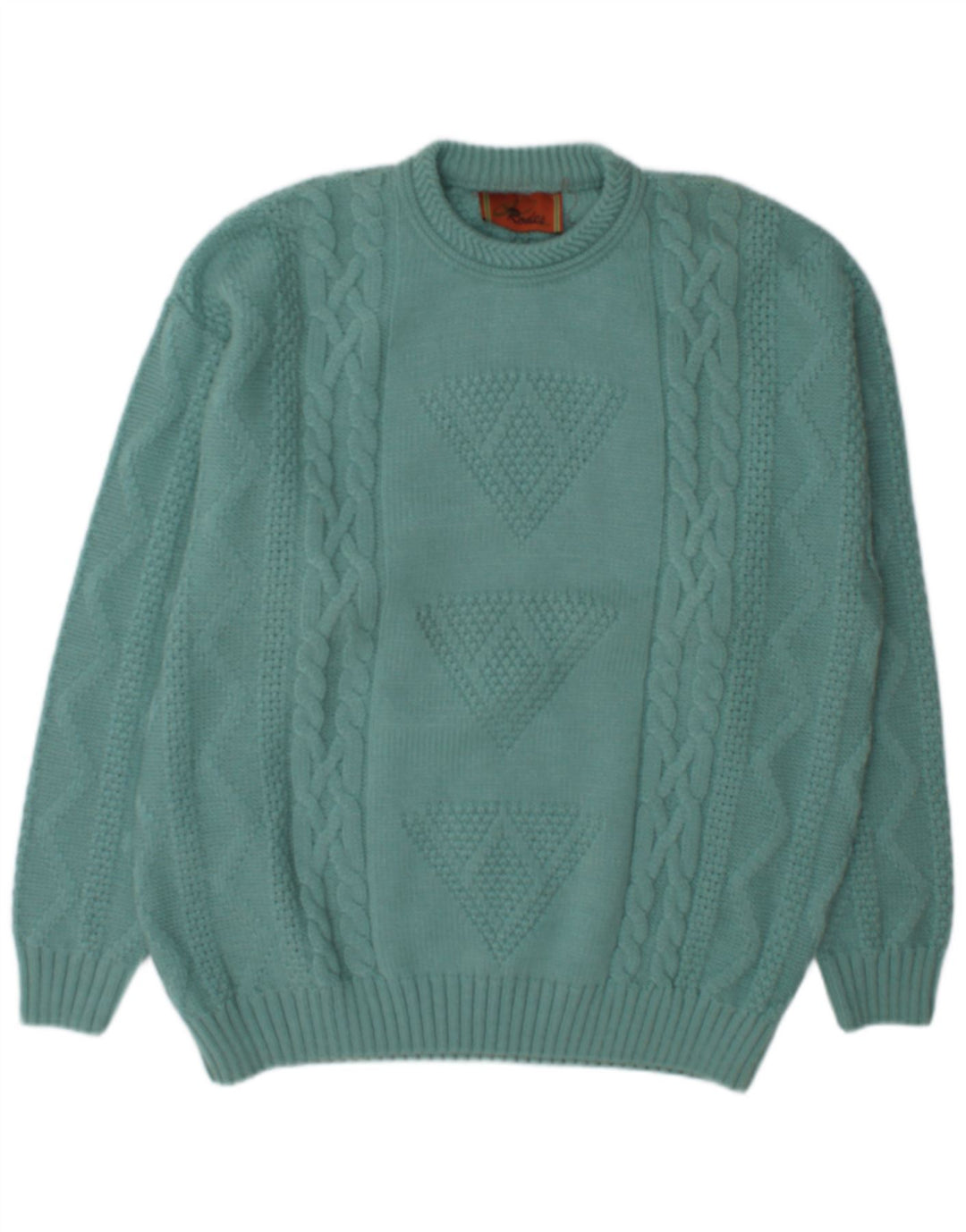 Ανδρικό πουλόβερ Rodes Crew Neck Jumper XL Πράσινο μαλλί