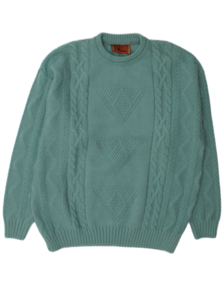 Ανδρικό πουλόβερ Rodes Crew Neck Jumper XL Πράσινο μαλλί