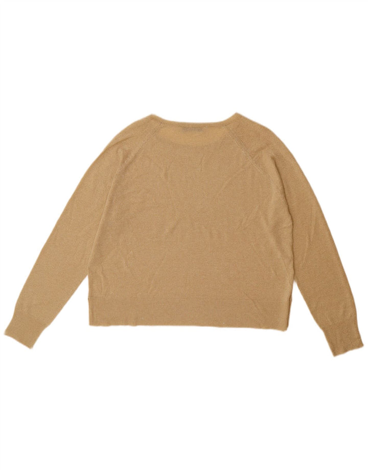 Zara Γυναικείο πουλόβερ με λαιμόκαυστο UK 10 Small Beige