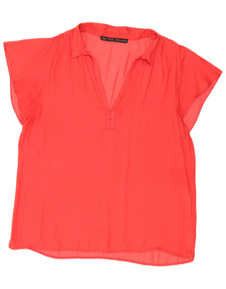 Zara Γυναικεία Μπλούζα Τοπ UK 16 Large Red