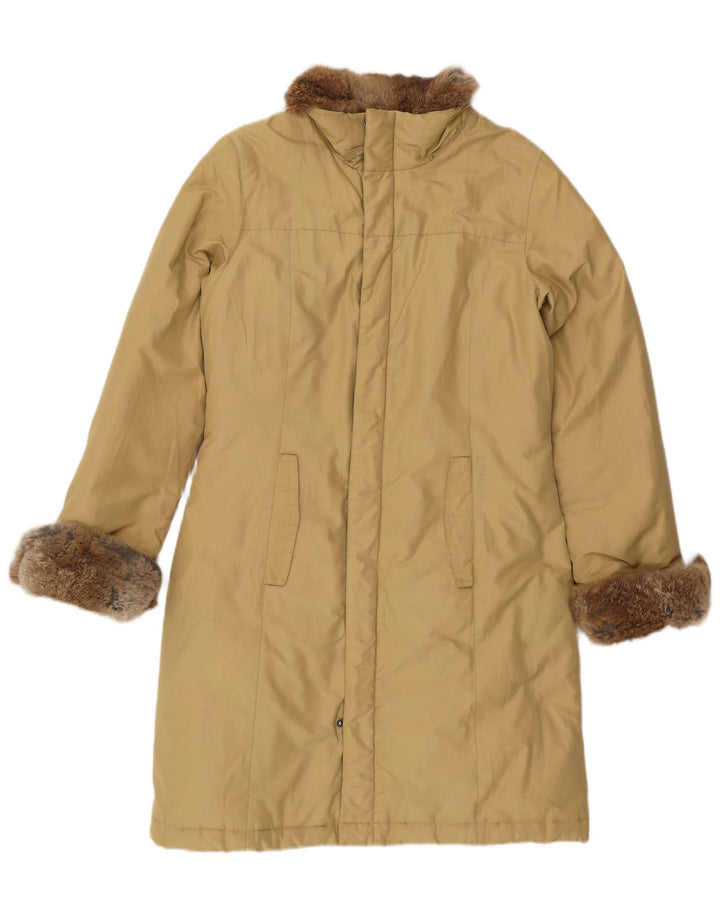 Woolrich Γυναικείο παλτό UK 14 Medium Beige βαμβακερό