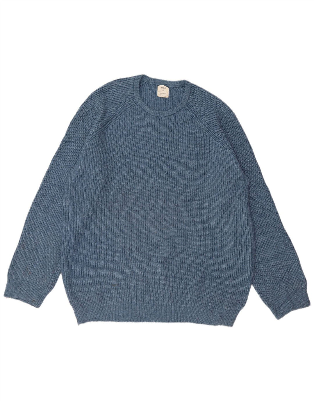 Ανδρικό πουλόβερ Marks & Spencer Crew Neck Jumper 2XL Blue Polyamide