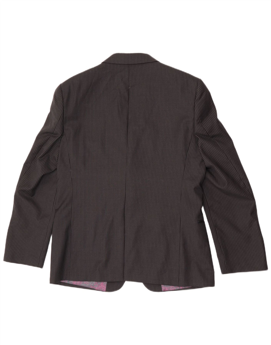 Ted Baker Ανδρικό σακάκι με 2 κουμπιά σακάκι UK 42 XL Μαύρο ριγέ μαλλί